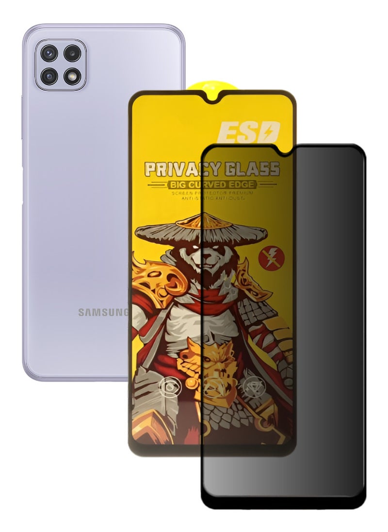 ESD Tempered Dustproof Privacy Glass Screen Protector Compatible For Samsung Galaxy A22 5G - Image 1