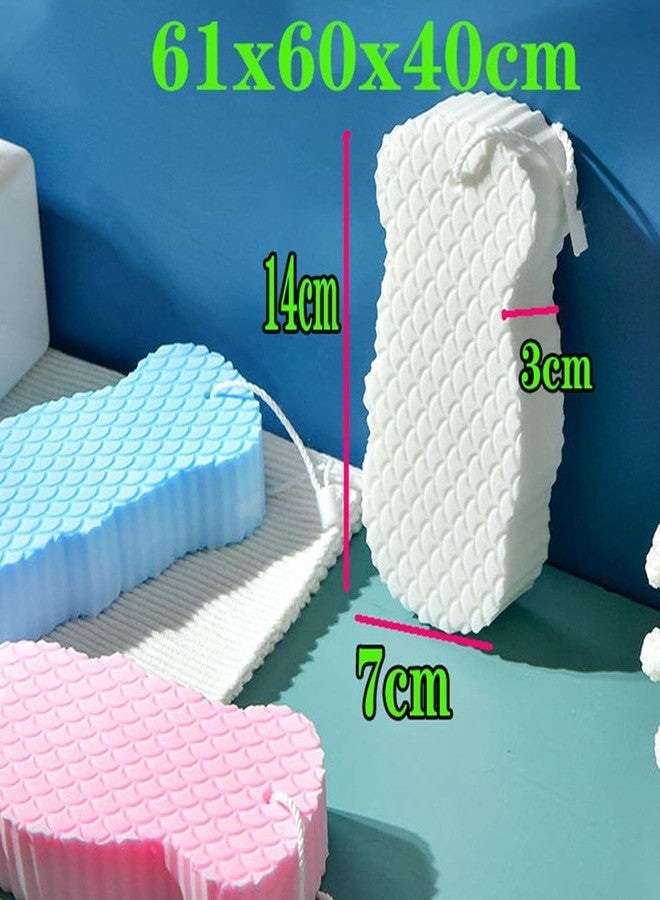 TRILY Baby Body Shower Sponge,Dead Skin Remover Sponge,Bath Sponge,Soft Exfoliating Bath Sponge Painless Scrub,Reusable Dead Skin Remover For Body Scrubber Adults,Children,Women(Pack of 1) (DIAMOND DESING) - Image 3