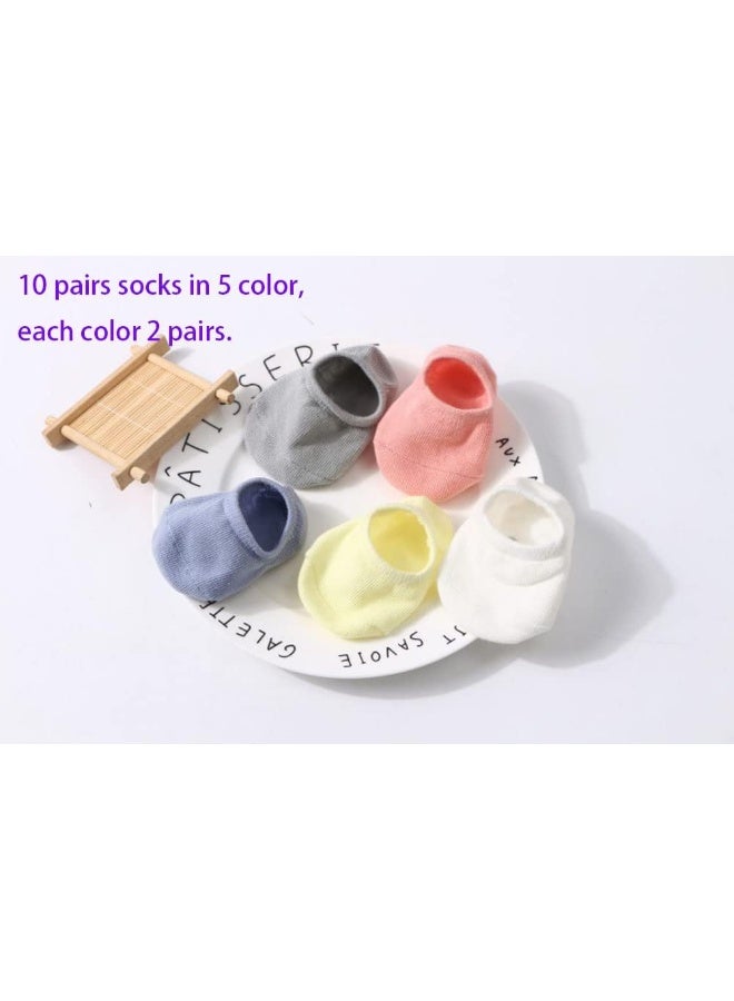Chung CHUNG Toddler Little Girls Thin No Show Cotton Socks Baby Floor Walking Low Cut Ankle Summer Fashion Fun Casual - Image 2