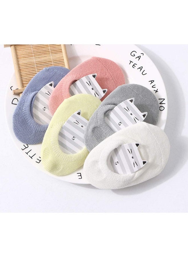 Chung CHUNG Toddler Little Girls Thin No Show Cotton Socks Baby Floor Walking Low Cut Ankle Summer Fashion Fun Casual - Image 3