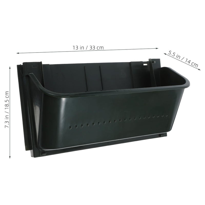 Vertical Garden Planter Wall Mounted Planter Box Military Green 33x14x18cm Indoor Outdoor Plant Pot - Image 3