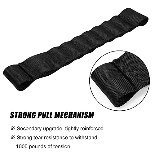 VOFONO 2 PCS Updated Heavy Duty Strong Adjustable Door Limiting Check Strap with Zipper Perfect for Jeep Wrangler Black Pack of 2 - Image 3