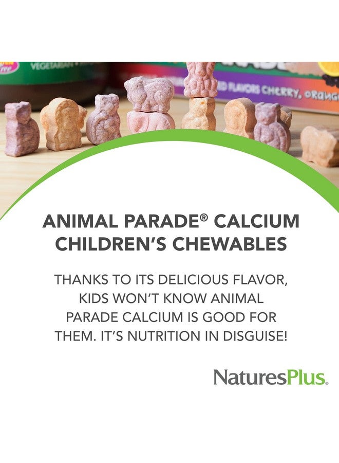 Nature's Plus Naturesplus Animal Parade Calcium Vanilla Sundae Flavor 90 Animalshaped Chewable Tablets Promotes Healthy Bones Vegan Gluten Free 90 Total Servings - Image 4