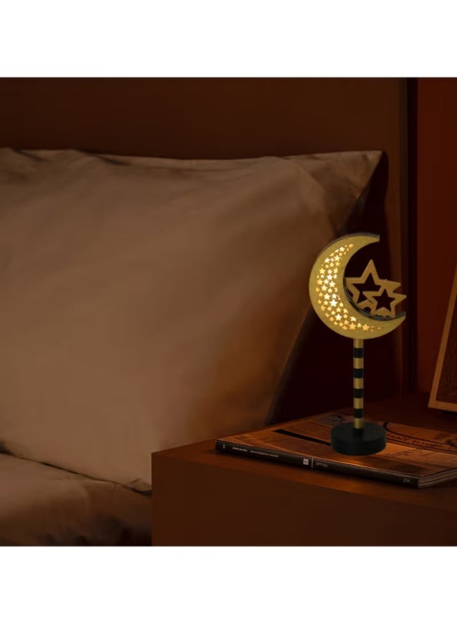 أف بي سي FPC رمضان الديكورات الزخرفة الخشبية القمر LED أضواء للمنزل، رمضان مصباح، الإسلام المسلمة الحدث الحزب، ديكور الطاولة المنزلية، رمضان كريم هدايا - Image 4