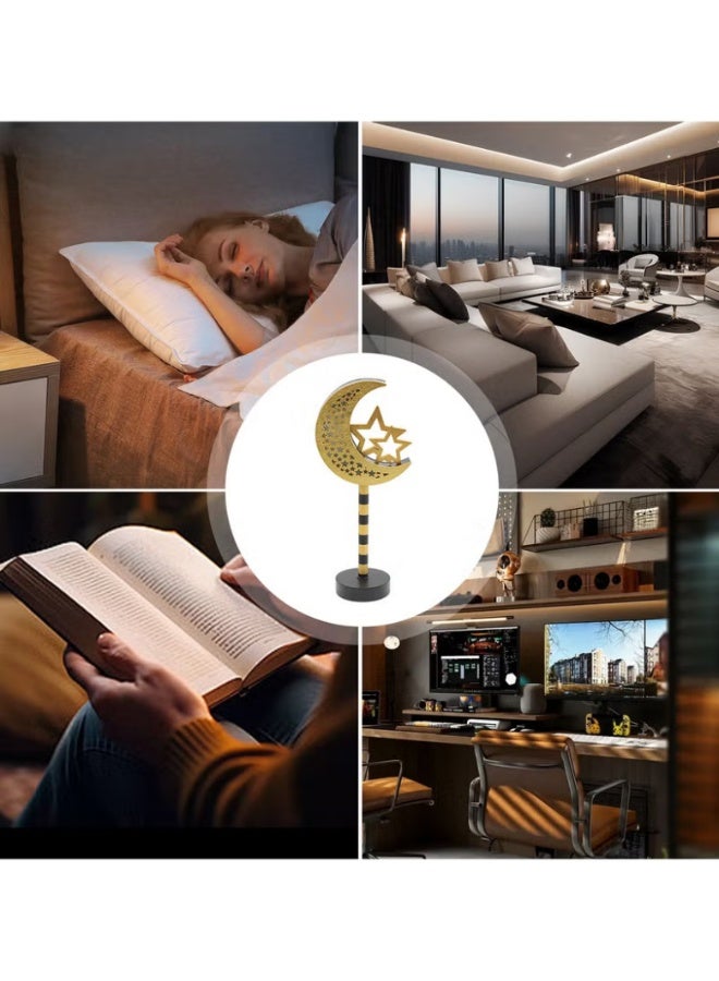 أف بي سي FPC رمضان الديكورات الزخرفة الخشبية القمر LED أضواء للمنزل، رمضان مصباح، الإسلام المسلمة الحدث الحزب، ديكور الطاولة المنزلية، رمضان كريم هدايا - Image 5