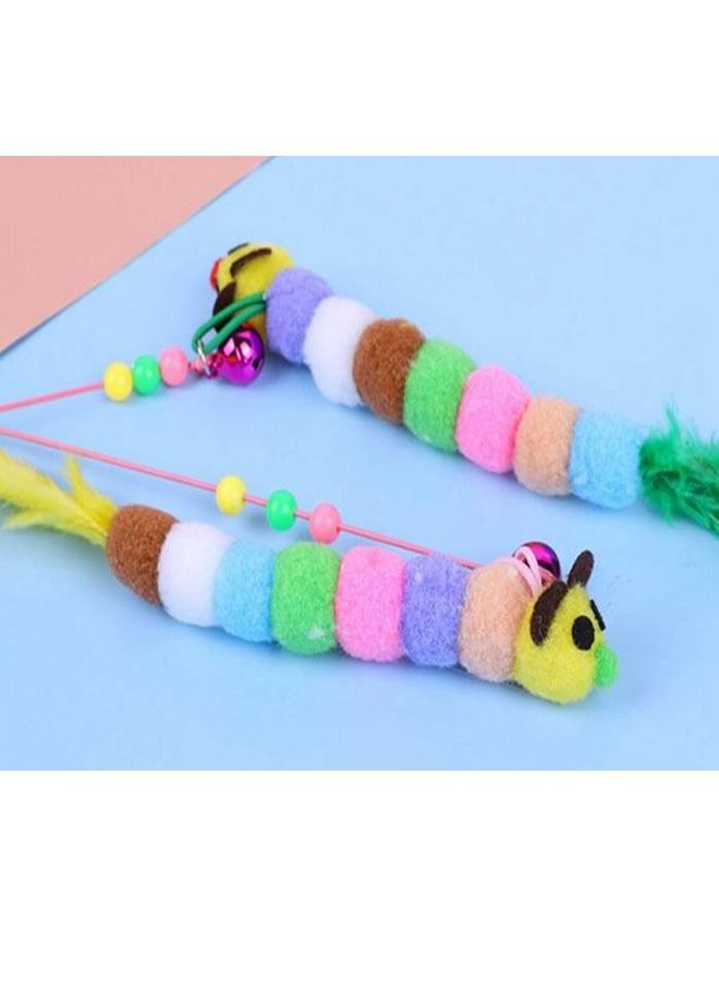 1 piece caterpillar wand toy Interactive steel wire kitten teaser toy random color - Image 5