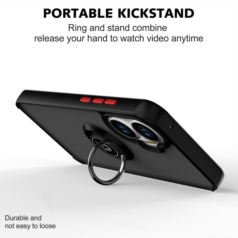 إيروريكس جراب هاتف Xiaomi Poco F7 Q Shadow 1 Series TPU + PC مع حلقة (أصفر) - Image 3