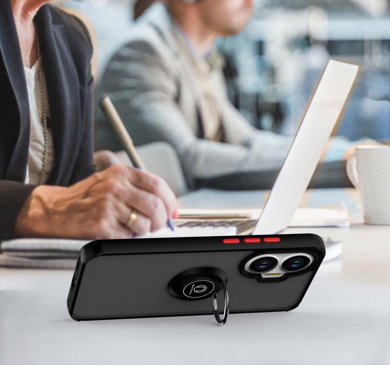 إيروريكس جراب هاتف Xiaomi Poco F7 Q Shadow 1 Series TPU + PC مع حلقة (أصفر) - Image 5