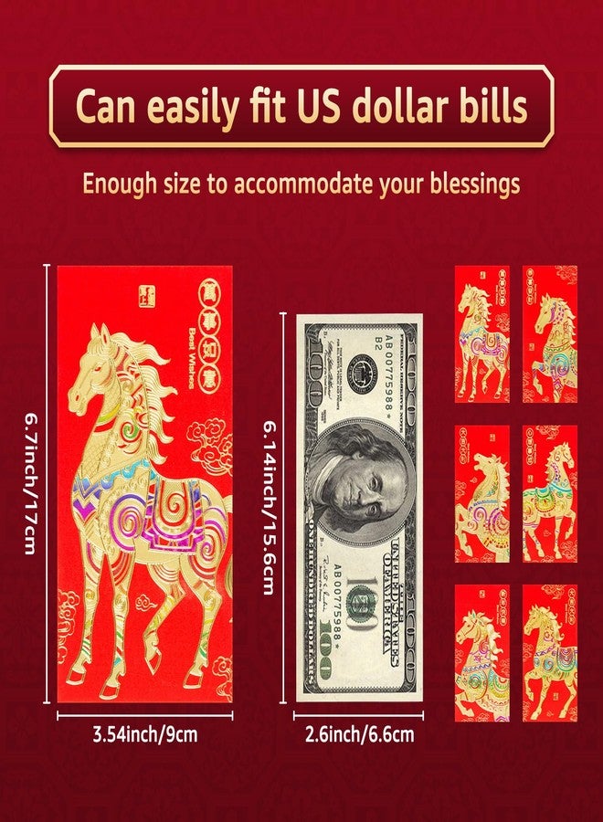 Easozoom 36PCS Cute Cartoon Chinese Red Envelopes Lunar New Year Snake 2025 Hong Bao Red Pocket Packet Lucky Money Gift for Spring Festival Eve Party Supplies decorations, 4.5×3.15 Inch-HB2 - Image 3