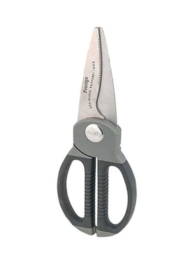 Prestige Progrip Poultry Scissors Silver/Grey 1.8x22x8.4cm - Image 1