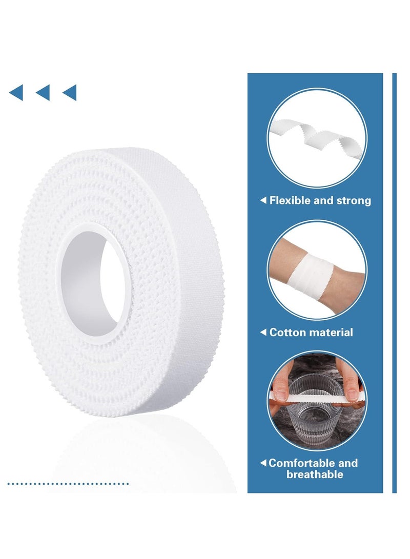 HW Athletic Sports Tape, 3 Rolls Zinc Oxide Tape, 10m x 2.5cm Cohesive Bandage Flexible Breathable Wrist Finger Tape Easy Tear Athletic Sports Tape for Sports Ankle（White） - Image 3