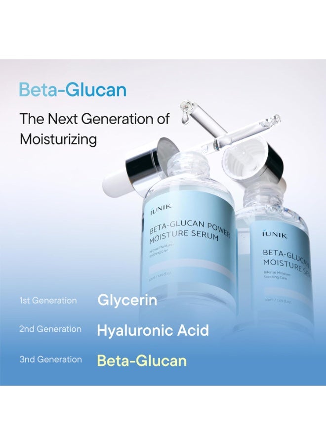 iUNIK Beta Glucan Power Moisture Serum 50ml – Deep Hydration & Skin Barrier Care - Image 4