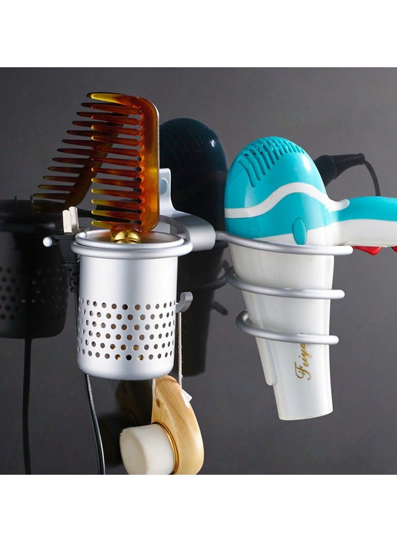 Loquat Space Aluminum Gold Hair Dryer Rack Wind Tube Rack Stand 