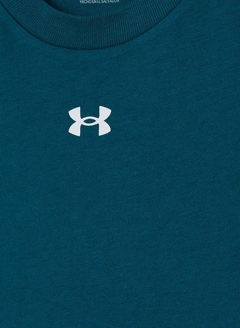 UNDER ARMOUR Girls' Crop Sportstyle Logo Short Sleeve T-Shirt