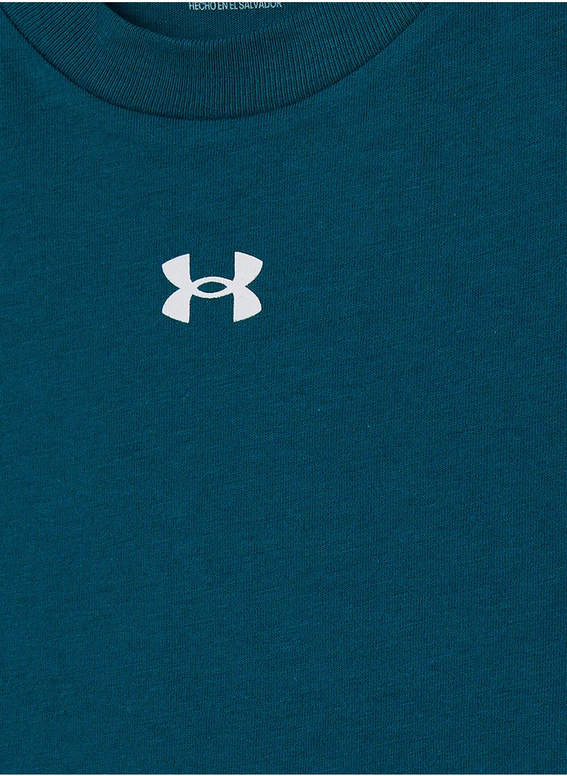 UNDER ARMOUR - Girls' Crop Sportstyle Logo Short Sleeve T-Shirt - Image 1