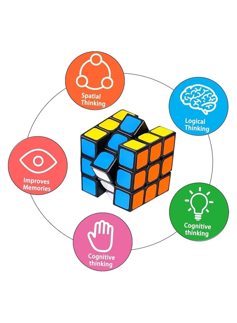 Mini Magic Puzzle Cubes – Pack of 20 Colorful Brain Teaser Party Favor Toys for Kids, Great for Birthday Goodie Bags, Classroom Gifts & Fun Learning Activities  - Image 2