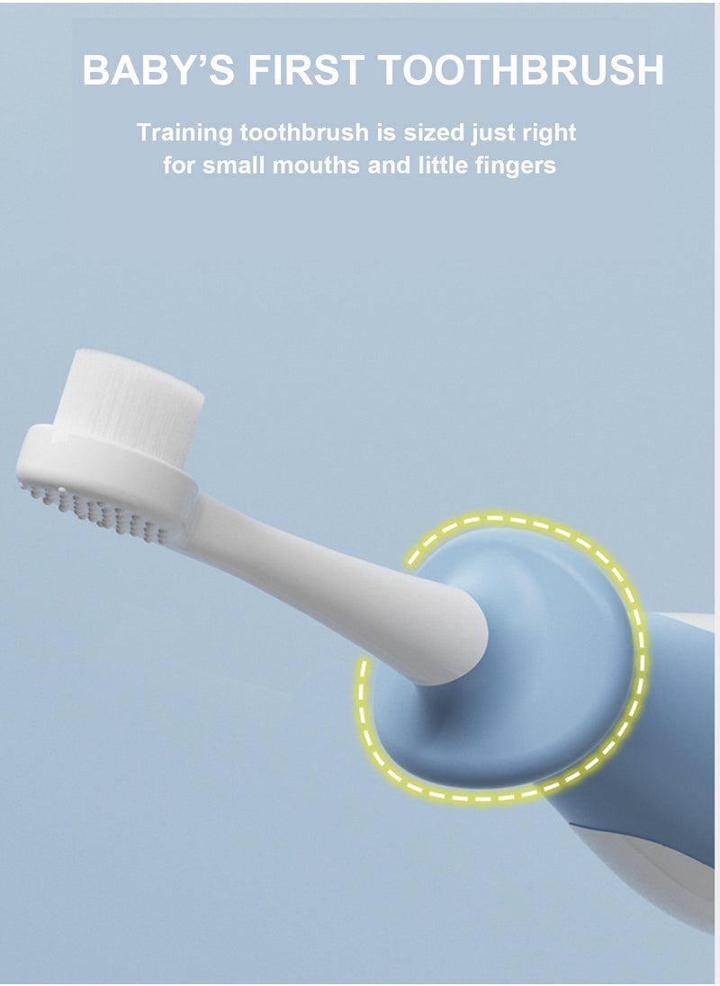 Generic - 4-in-1 Silicone Baby Feeder And Cleaner Set For 6 Months+ Silicone Pouch Kid Toothbrush Food Grade Soft Silicone Whole-Mouth-Baby-Toothbrush for Kids Pacifier Teething-Infant-to-Toddler Training Toothbrush - Image 1