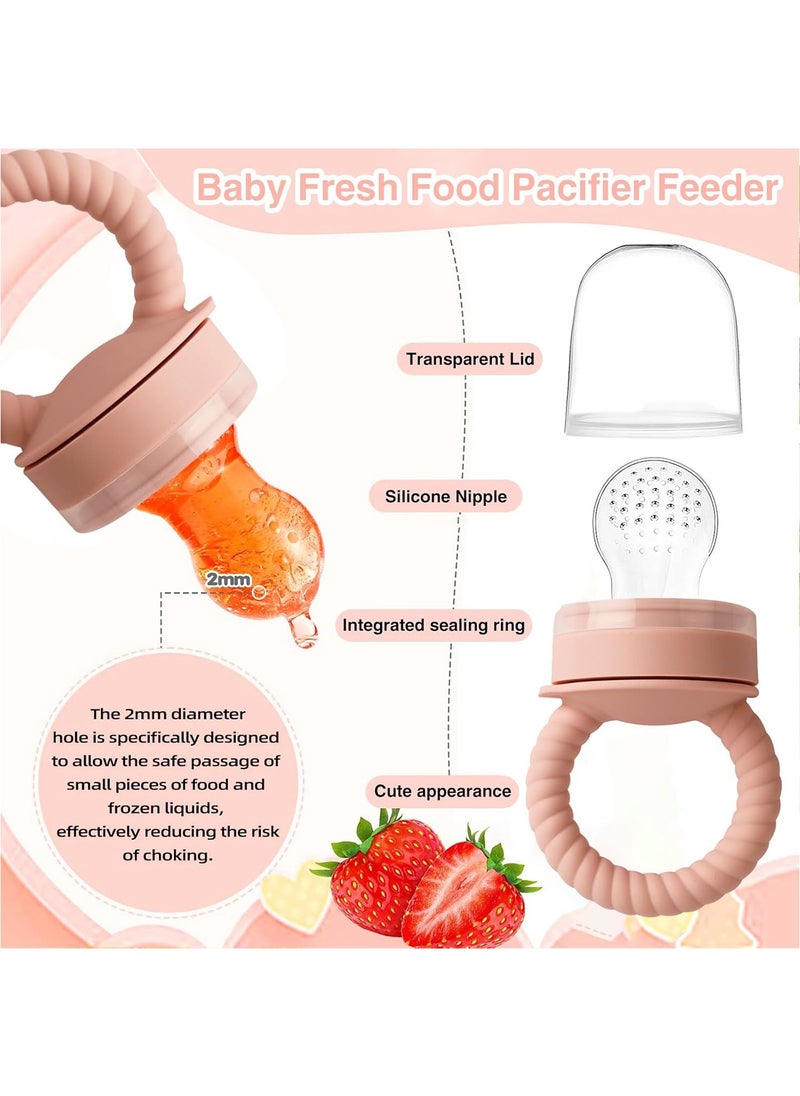 Generic - 4-in-1 Silicone Baby Feeder And Cleaner Set For 6 Months+ Silicone Pouch Kid Toothbrush Food Grade Soft Silicone Whole-Mouth-Baby-Toothbrush for Kids Pacifier Teething-Infant-to-Toddler Training Toothbrush - Image 1