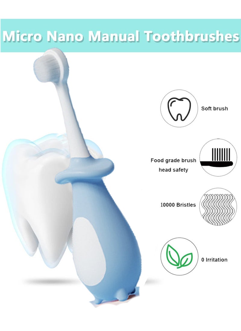 Generic - 4-in-1 Silicone Baby Feeder And Cleaner Set For 6 Months+ Silicone Pouch Kid Toothbrush Food Grade Soft Silicone Whole-Mouth-Baby-Toothbrush for Kids Pacifier Teething-Infant-to-Toddler Training Toothbrush - Image 1