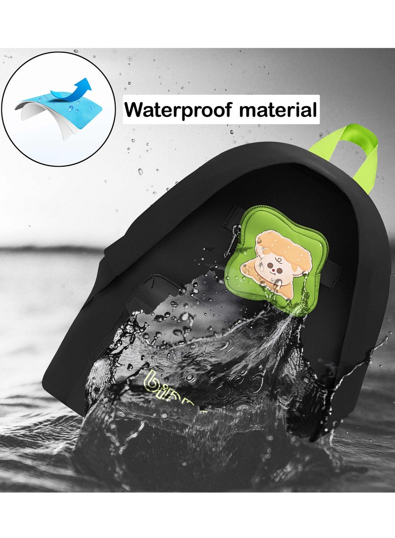 Binnes Premium 14-inch Kids Backpack Light Weight Water Resistant Multifunctional School Backpack for Girls and Boys, BNS6015, Black - Image 5