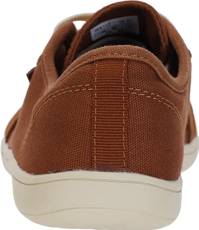 WHITIN Men's Canvas Barefoot Shoes | Wide Toe-Box | Zero-Drop Sole Size 10 Brown Beige 44 - Image 2