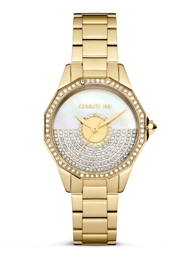 شيروتي 1881 Cerruti Watch for Women - White Dial - 30 MM