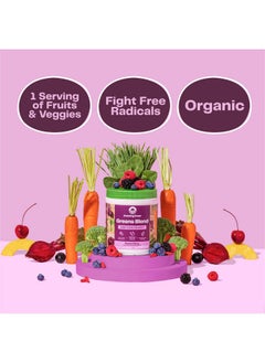 Amazing Grass Greens Blend Antioxidant: Super Greens Powder Smoothie Mix With Organic Spirulina Beet Root Powder Elderberry Bilberry Prebioitics & Probiotics Sweet Berry 30 Servings  - Image 5