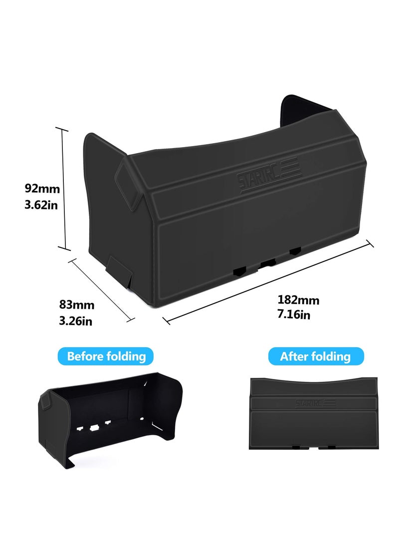 Drone Sunshade for DJI Mavic 3/Mini 2/Mavic Air 2/DJI 2S Controller Small and Lightweight Non-deformable Magnetic Design Precise Fit Suitable 4.4-7.1 inch Smartphone Screens - Image 3