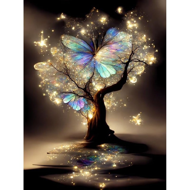 WUDWL Diamond Painting Kits for Adults - Tree of Life DIY 5D Diamond Art Kits Full Drill Diamond Dots Paintings with Diamonds Gem Art and Crafts Home Decor 12x16inch - Image 1