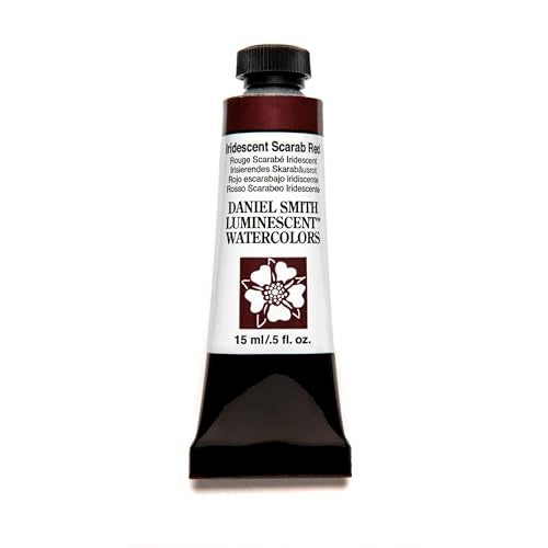 Daniel Smith Extra Fine Watercolor Paint, 15ml Tube, Iridescent Scarab Red, 284640021 - Image 1