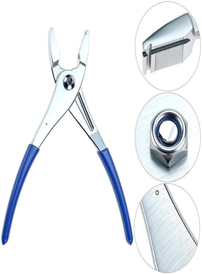 QWORK Multi-Directional Hose Clamp Pliers for Secure Fuel Line and Radiator Hose Clamping - Image 4