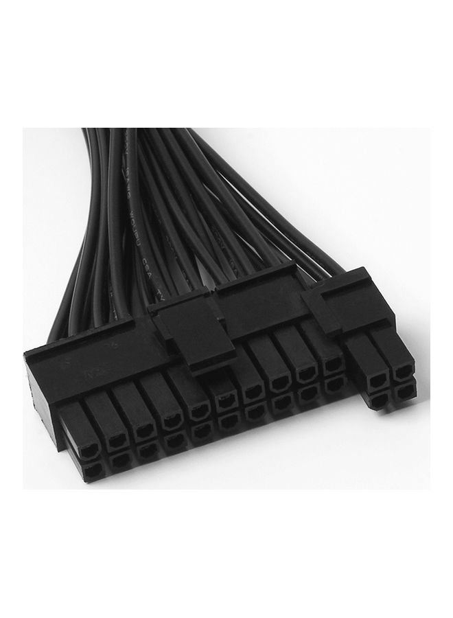 24-Pin Dual Power Supply Adapter Cable Black - Image 5