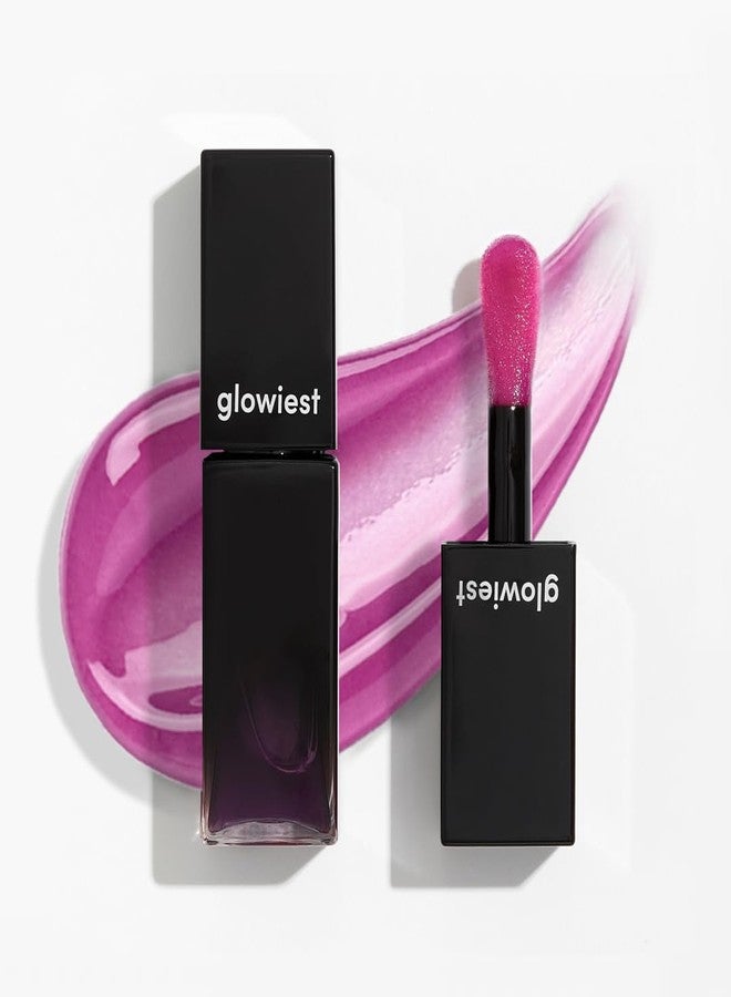 glowiest EFFORTLESS Glow Lip Oil 003 BERRY: Hydrating, Nourishing, Plumping | Non-Sticky Lip Gloss, Sheer, Lip Camellia Oil - 0.17oz (5ml) - Image 1