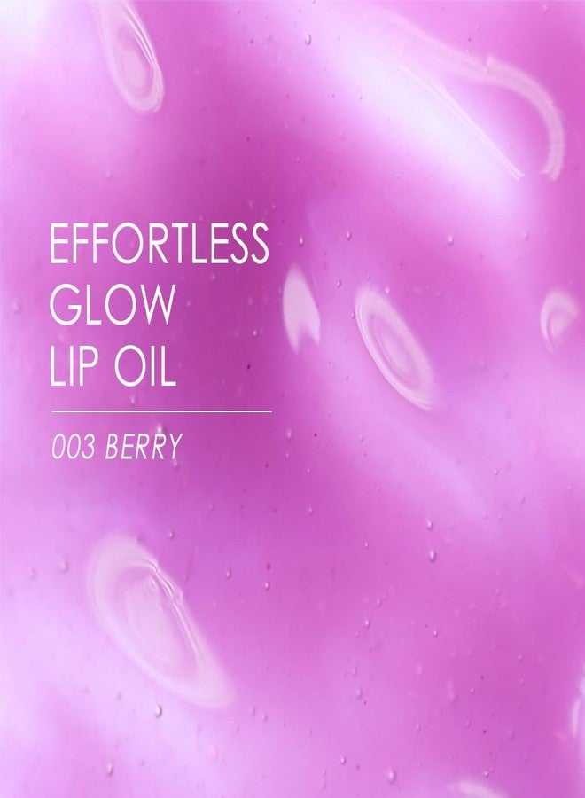 glowiest EFFORTLESS Glow Lip Oil 003 BERRY: Hydrating, Nourishing, Plumping | Non-Sticky Lip Gloss, Sheer, Lip Camellia Oil - 0.17oz (5ml) - Image 2