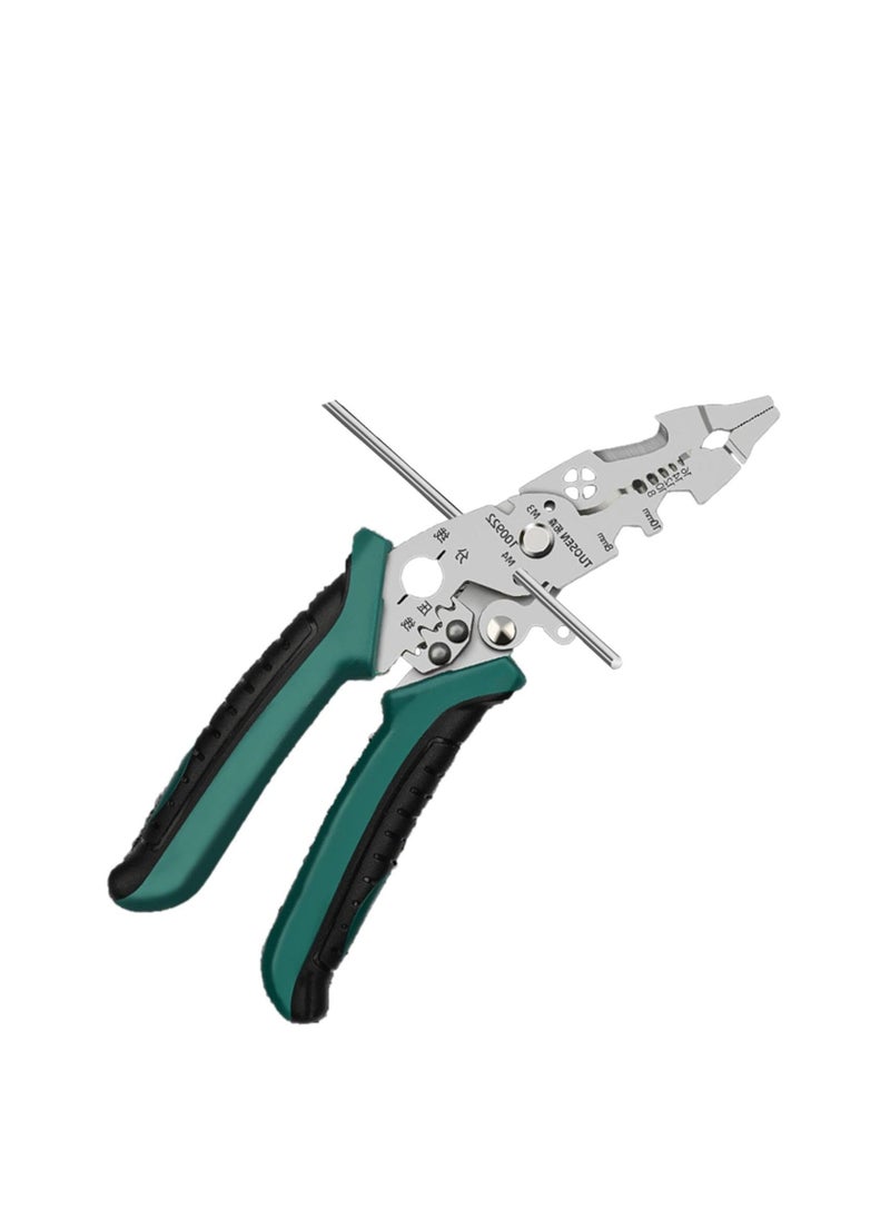 Generic - Wire Stripper Cutter, Multi-Function Wire Stripping Tool, Professional Handle Design Wire Cutter, Universal Wire Cutters and Crimping Tool, Multifunctional Electrician Pliers for Crimping, Cutting - Image 1