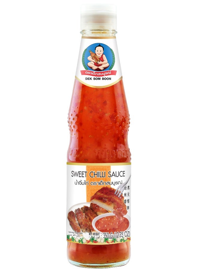 DEK SOM BOON Sweet Chili Sauce 350G, Thai Dipping Sauce For Chicken Snacks And Appetizers - Image 1