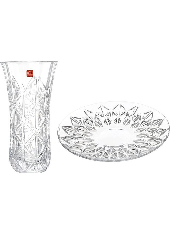 RCR Enegma Vase With Plate Set 