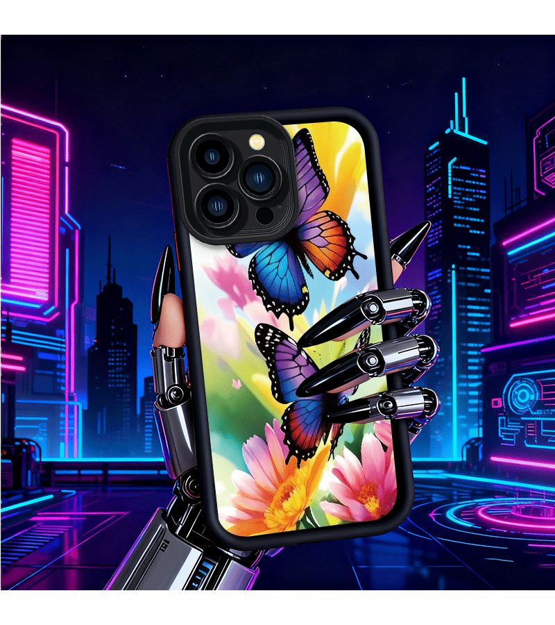 حافظة ناعمة مقاومة للصدمات بتصميم فراشة بألوان متنوعة متوافقة مع iPhone 7 Plus و8 Plus - Image 4