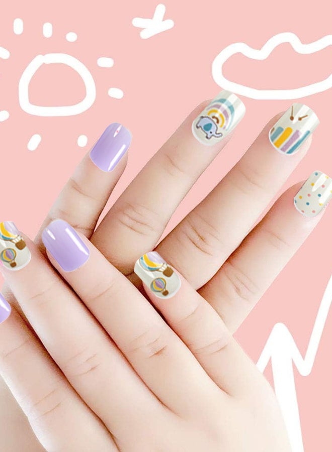 24-Piece Little Miss Nail Set Multicolour - Image 3