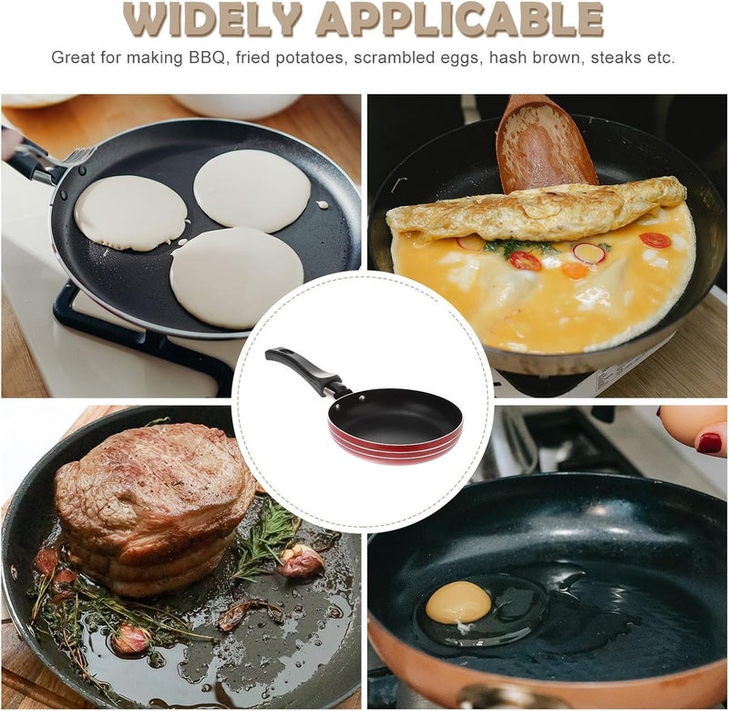 Non-stick Frying Pan Mini 12cm Skillet for Omelette and Steak Cooking, Random Color, Practical Kitchen Gadget for Home and Restaurant Use - Image 3