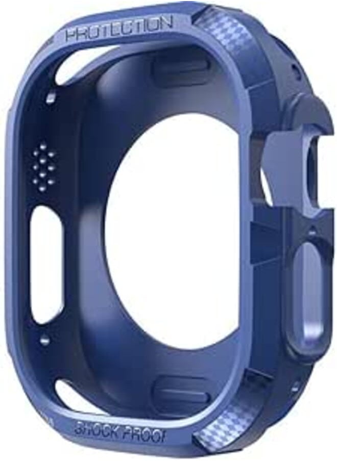Generic - Rugged Armor Designed for Apple Watch Ultra Hard TPU Case for Apple Watch Ultra 49 mm Case - Blue - Image 1