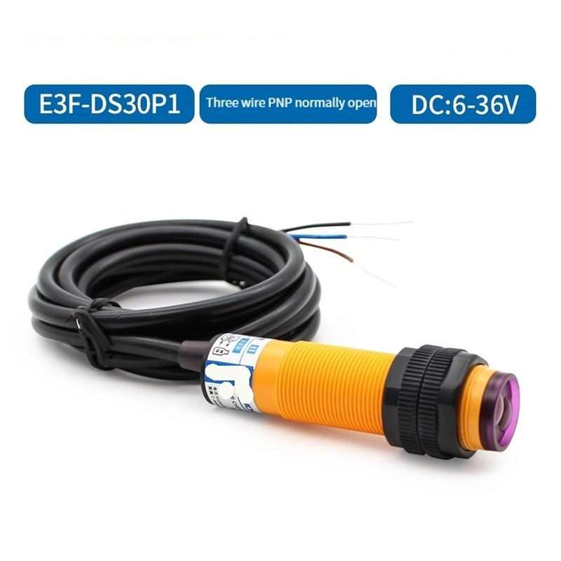 E3F DS30P1 مفتاح تقارب مستشعر ضوئي 6-36 فولت تيار مستمر 7-30 سم نطاق الكشف - Image 3