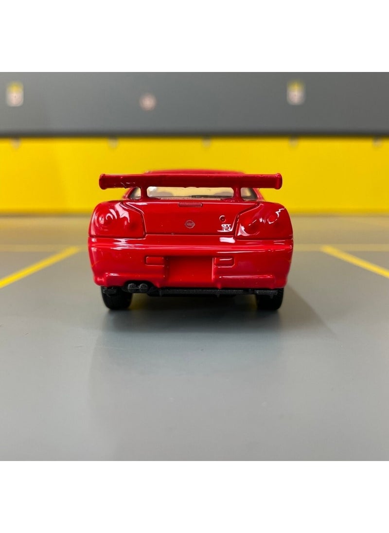 Toprock Store - Nissan Skyline Gt-R R34 1/36 Scale Diecast Metal Model Car Toy Car - Image 1