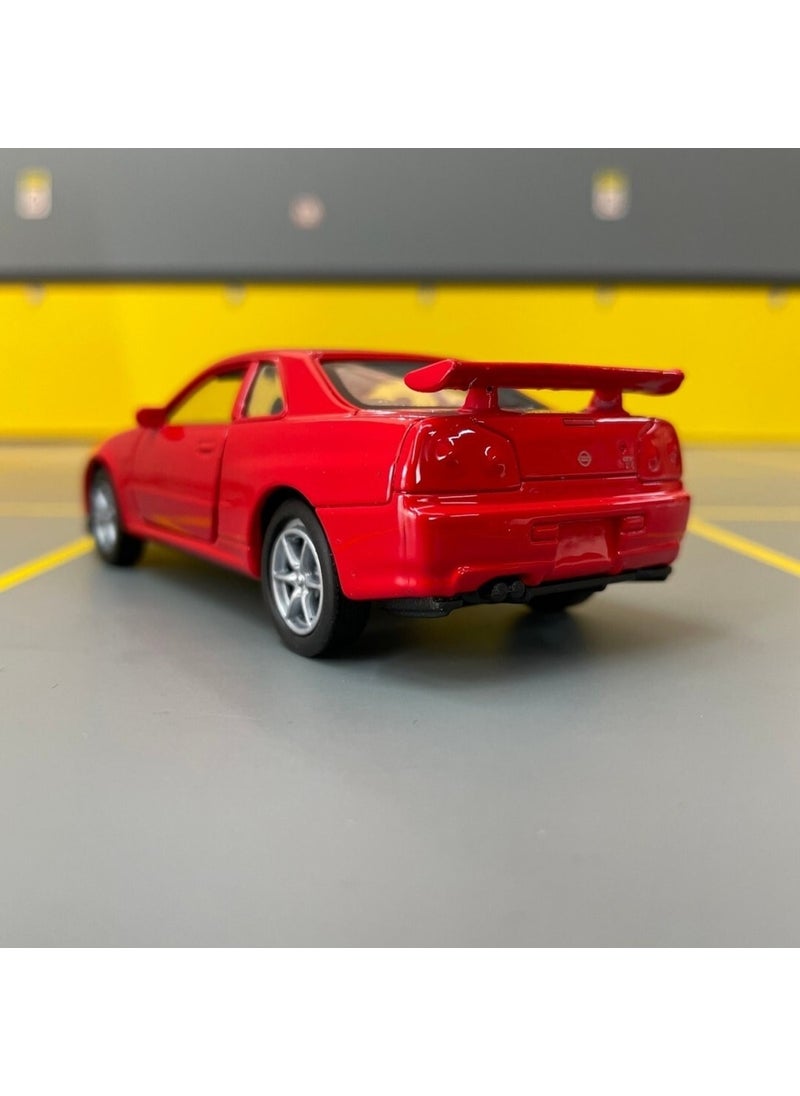 Toprock Store - Nissan Skyline Gt-R R34 1/36 Scale Diecast Metal Model Car Toy Car - Image 1