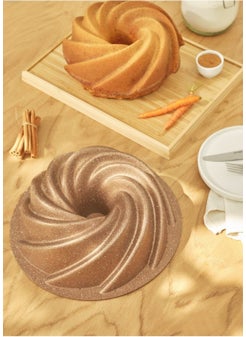 Değer Home Casting Granite Cake Mold Wind Rose-Gold 25 cm