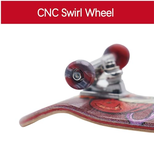 RACOFSB Pro Fingerboard 34mm Wooden Board Professional Finger Skateboard Trucks CNC Swirl Wheels (Hamburg) - Image 5