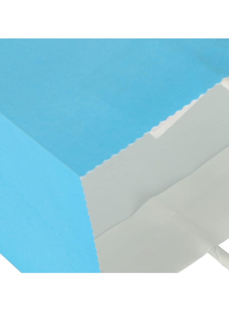 ECVV Gift Bags 48 Pieces Set Eco-Friendly Paper Bags With Handles Bulk Paper Bags Shopping Bags Kraft Bags Retail Bags Party Bags | BLUE, 21 * 15 * 8 Cm | - Image 4