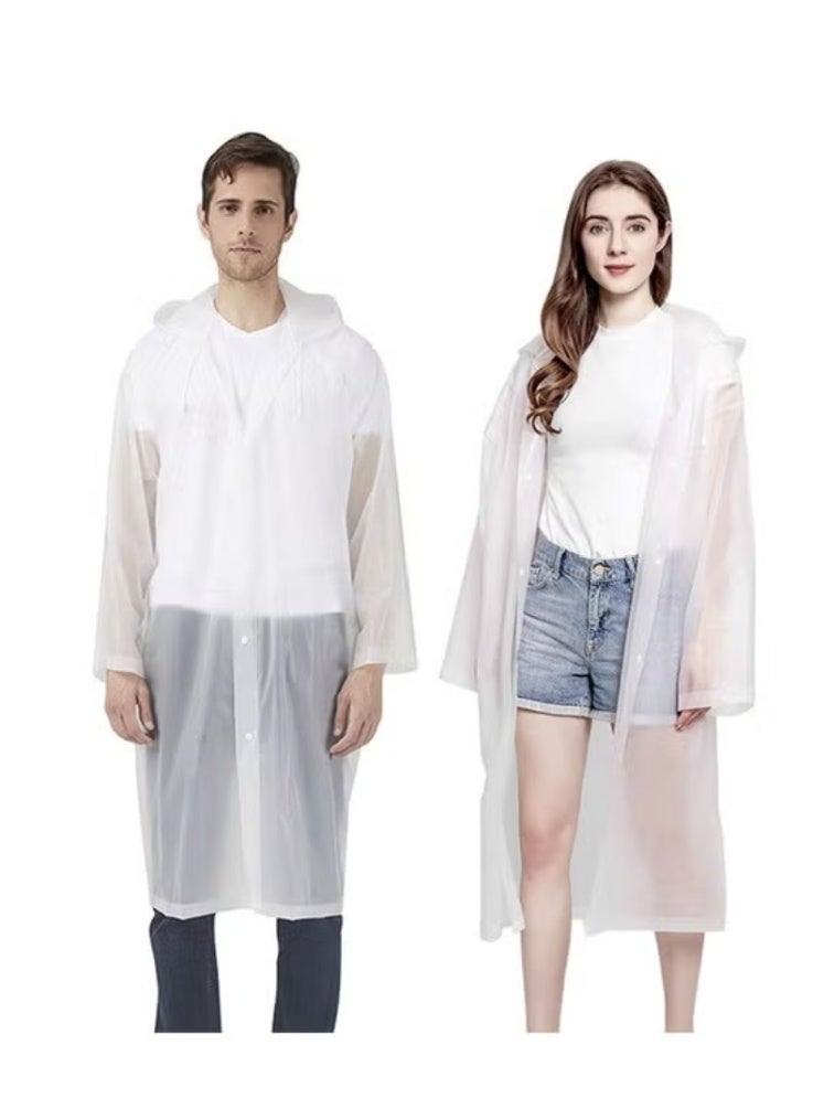 Adult Raincoat with Hood and Reusable Drawstring - Image 3