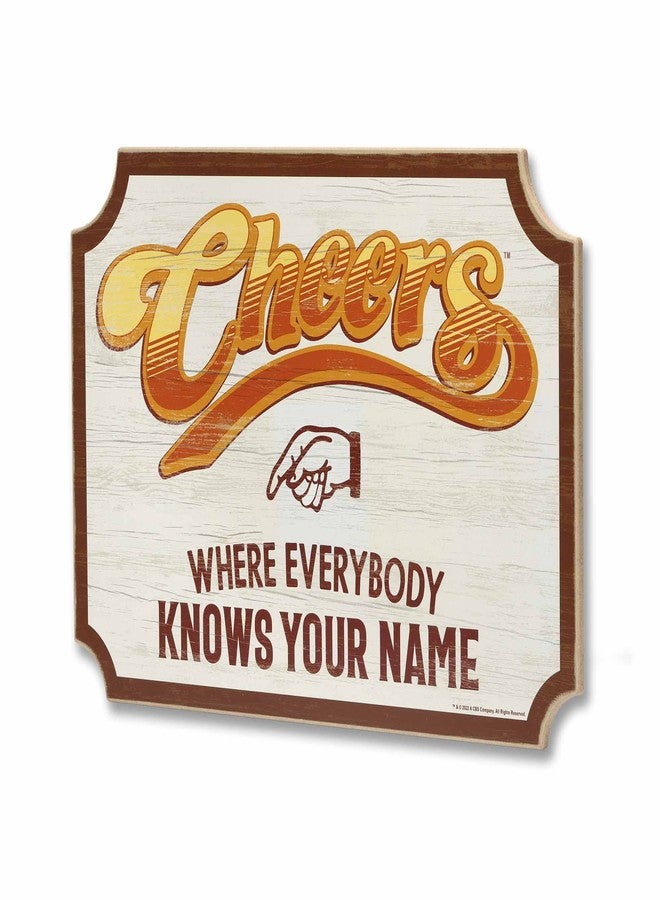 Open Road Brands Cheers Where Everybody Knows Your Name Wood Wall Decor - Fun Cheers Sign for Home Decorating - Image 2