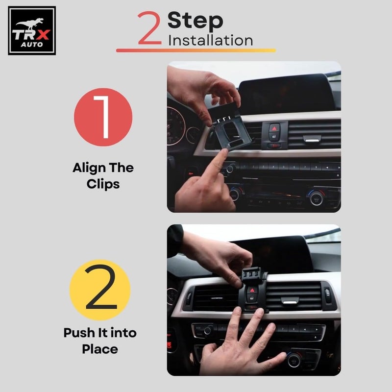 TRX AUTO Phone Holder Mount With Gravity Phone Holder For BMW 3 Series & 4 Series 2013 To 2019 | BMW 3 Series Accessories | BMW 4 Series Accessories - Image 4